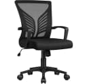 Yaheetech Bürostuhl Höhenverstellbarer Drehstuhl mit Schaukelfunktion für Arbeitszimmer und Büro Bild 2