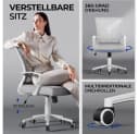 Yaheetech Bürostuhl Höhenverstellbarer Drehstuhl Schaukelfunktion Arbeitszimmer Büro Bild 5