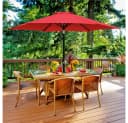 Yaheetech Sonnenschirm 269 cm Garten- und Marktschirm mit 6 Metallstreben Bild 1
