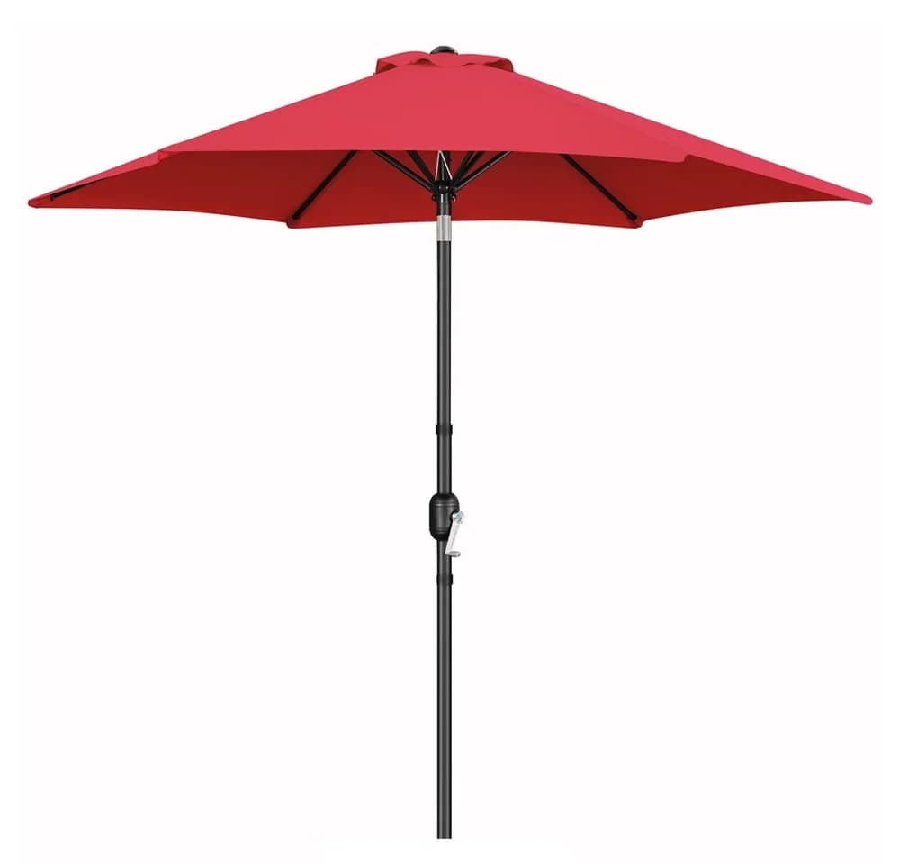 Yaheetech Sonnenschirm 269 cm Garten- und Marktschirm mit 6 Metallstreben - Bild 2