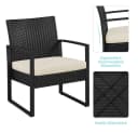Yaheetech Balkonset 3-teilig Rattan-Optik 2 Stühle Beistelltisch Bild 5