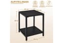 Yaheetech Gartentisch 45x45x54 cm, Balkontisch Beistelltisch aus Latten Quadratischer Kaffeetisch Bild 4