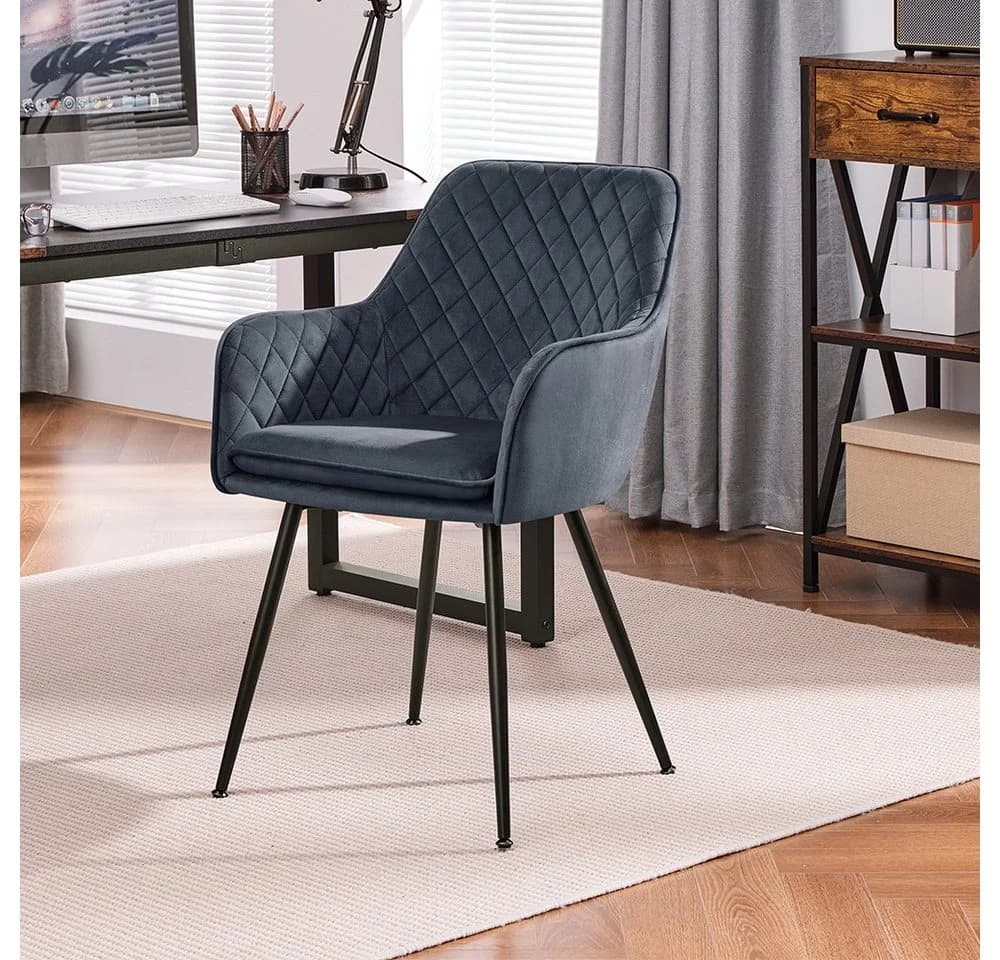 Yaheetech Esszimmerstuhl 4er Set Grau mit Armlehnen - Bild 3