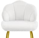 Yaheetech Loungesessel Muschelform 2er Set Weiß Samt Bild 5