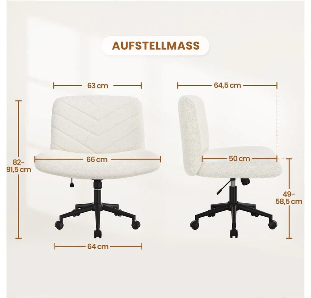 Yaheetech Drehstuhl Polstersessel Bürostuhl Höhenverstellbarer Schreibtischstuhl - Bild 4