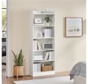 Yaheetech Bücherregal 180 cm H Standregal 6 Ebenen Weiß Bild 1
