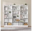 Yaheetech Bücherregal 180 cm H Standregal 6 Ebenen Weiß Bild 3