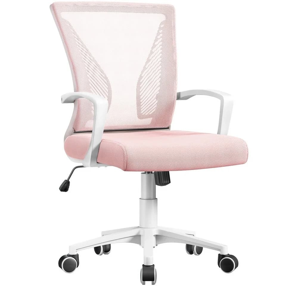 Yaheetech Bürostuhl Höhenverstellbarer Chefsessel Ergonomischer Drehstuhl Arbeitsstuhl Computerstuhl mit Wippfunktion - Bild 2