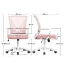 Yaheetech Bürostuhl Höhenverstellbarer Chefsessel Ergonomischer Drehstuhl Arbeitsstuhl Computerstuhl mit Wippfunktion Bild 4
