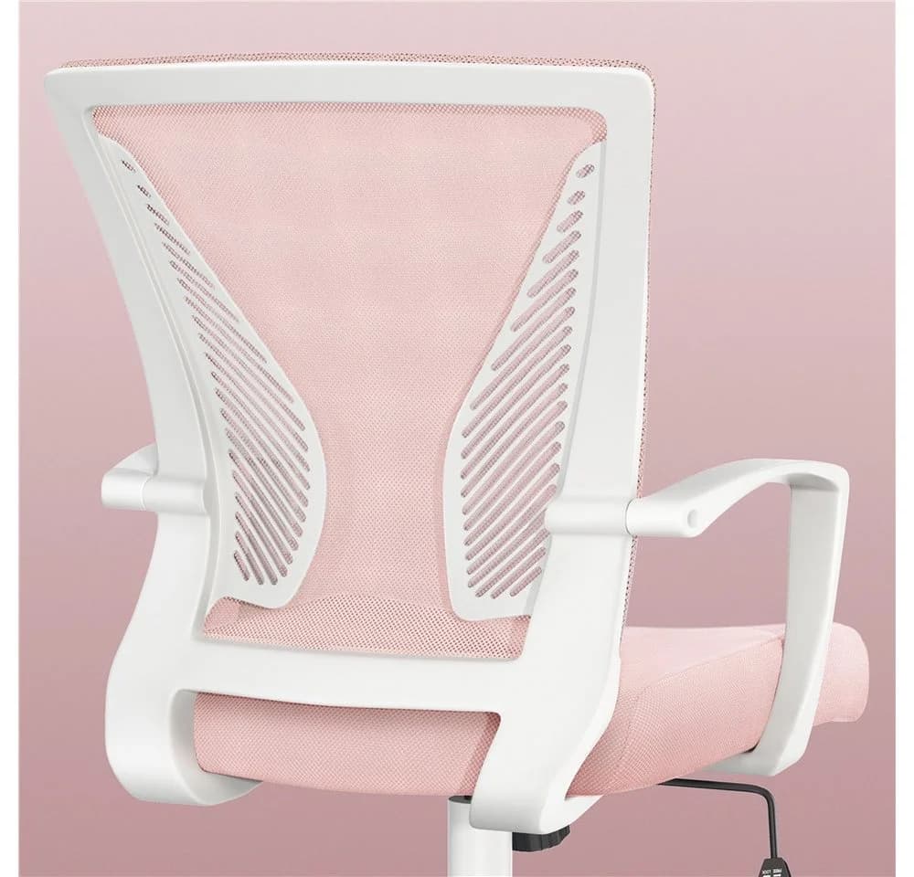 Yaheetech Bürostuhl Höhenverstellbarer Chefsessel Ergonomischer Drehstuhl Arbeitsstuhl Computerstuhl mit Wippfunktion - Bild 5