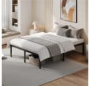 Yaheetech Metallbett mit Lattenrost Schwarz Bild 1