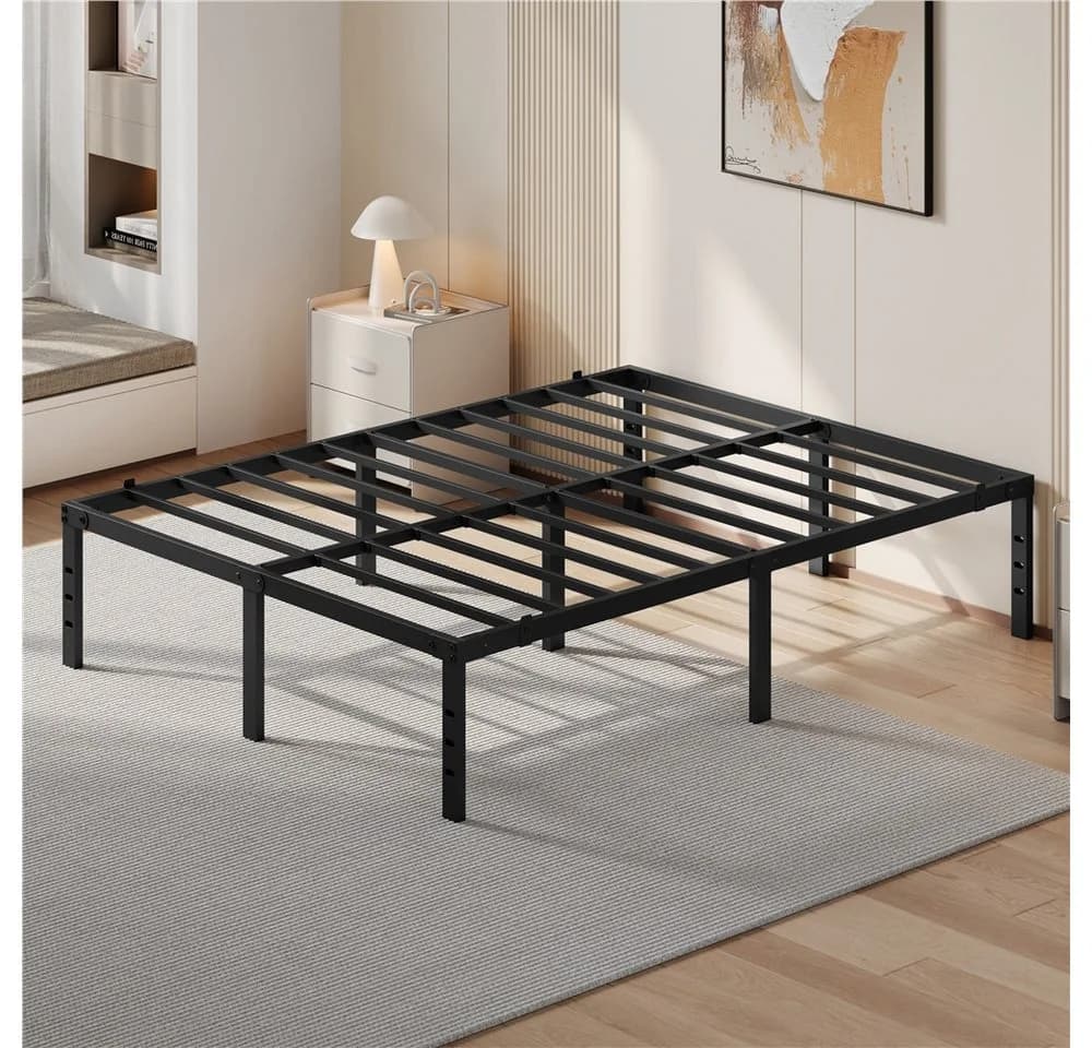 Yaheetech Metallbett mit Lattenrost Schwarz - Bild 3