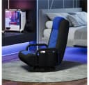 Yaheetech Gaming-Stuhl Bodenstuhl Schwarz/Blau 360° Drehbar Bild 1