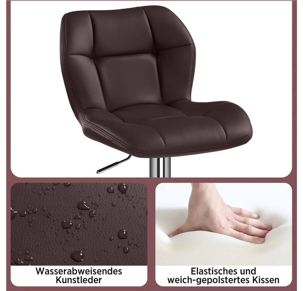 Moderner Barhocker aus Metall und Kunststoff - Bild 5