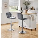 Moderner Barhocker aus Metall und Kunststoff Bild 3