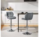 Moderner Barhocker aus Metall und Kunststoff Bild 4
