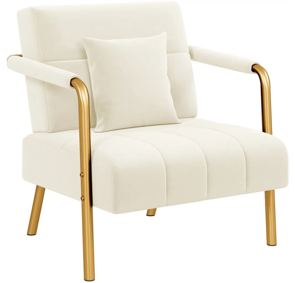 Yaheetech Sofa 1/2-Sitzer Polstersofa, Loungesessel mit Lendenkissen Einzelsofa Loveseat für Wohnzimmer - Bild 2