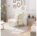 Yaheetech Sofa 1/2-Sitzer Polstersofa, Loungesessel mit Lendenkissen Einzelsofa Loveseat für Wohnzimmer Bild 4