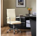Yaheetech Bürostuhl mit verstellbarer Rückenlehne, Beige Bild 3