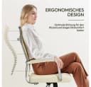 Yaheetech Bürostuhl mit verstellbarer Rückenlehne, Beige Bild 5