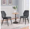 Yaheetech 6er Set Küchenstuhl Dunkelgrau Modern Polsterstuhl Bild 5
