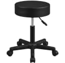 Yaheetech Barhocker Höhenverstellbar Schwarz 360° Drehbar Bild 2