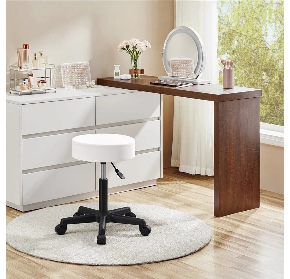 Yaheetech Drehhocker 46-61,5 cm Höhenverstellbarer Barhocker mit 360° Drehbarer Sitzfläche 150 kg Belastbar - Bild 3