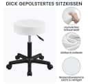 Yaheetech Drehhocker 46-61,5 cm Höhenverstellbarer Barhocker mit 360° Drehbarer Sitzfläche 150 kg Belastbar Bild 5
