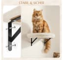 Yaheetech Katzen-Kletterwand Katzenmöbel-Set 4 teilig mit Katzenhöhle, Katzenliege, Plattformen und Katzenkorb Bild 5