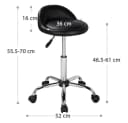 Yaheetech Barhocker 2er-Set 55,5 cm – 70 cm Höhenverstellbar & 360° Drehbar Bild 4
