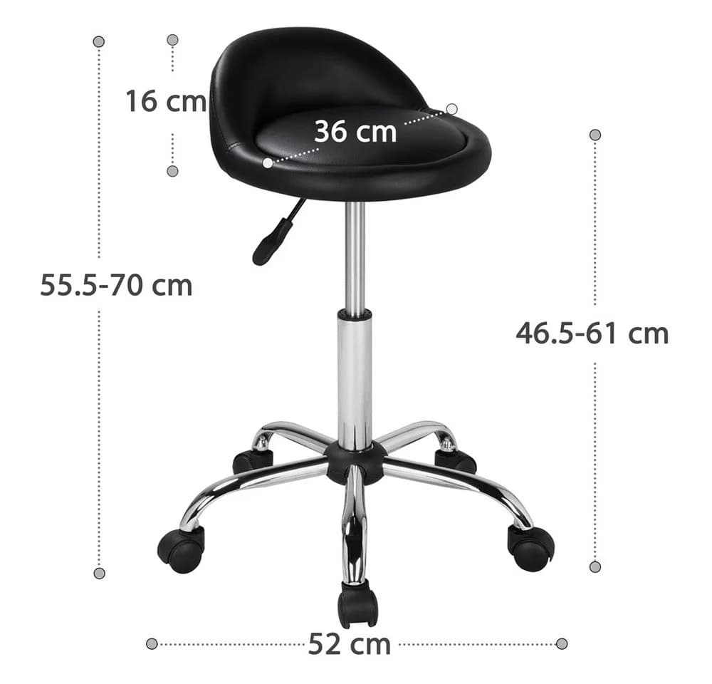 Yaheetech Barhocker 2er-Set 55,5 cm – 70 cm Höhenverstellbar & 360° Drehbar - Bild 4