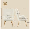 Yaheetech Loungesessel Ohrensessel Cordstoff Beige Bild 3