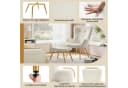Yaheetech Loungesessel Ohrensessel Cordstoff Beige Bild 4