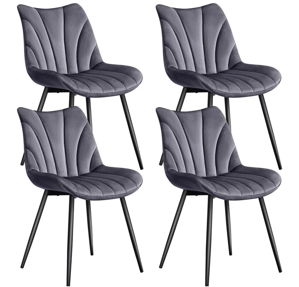 Yaheetech Esszimmerstuhl 4er-Set Vertikal Gestepptes Design - Bild 2