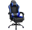 Yaheetech Gaming-Stuhl mit Massagefunktion & Kopfstütze & Fußstütze Ergonomischer PC-Stuhl Bild 1