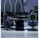 Yaheetech Gaming-Stuhl mit Massagefunktion & Kopfstütze & Fußstütze Ergonomischer PC-Stuhl Bild 3