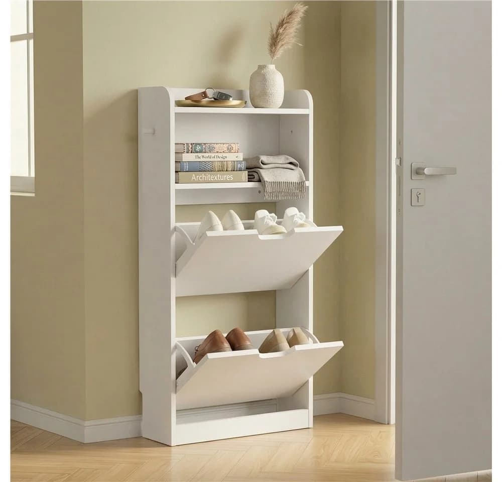 Yaheetech Schuhschrank Schmaler Schuhregal Schuhkommode - Bild 2