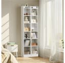 Modernes Bücherregal aus Holz in Schwarz und Weiß Bild 2