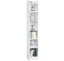 Modernes Bücherregal aus Holz in Schwarz und Weiß Bild 3