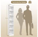 Modernes Bücherregal aus Holz in Schwarz und Weiß Bild 5