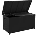 Yaheetech Auflagenbox Gartenbox mit Deckel & Rollen - Schwarz Bild 2
