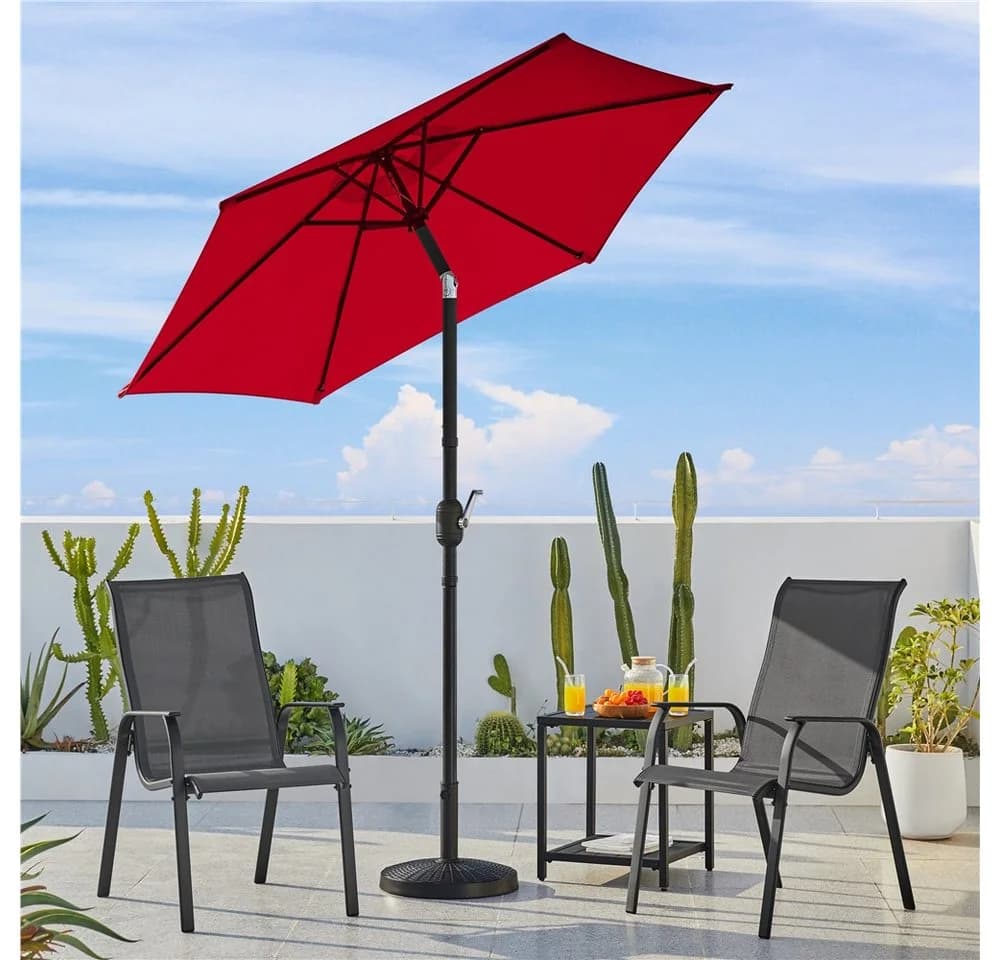 Yaheetech Sonnenschirm 226 cm Rot - Bild 3