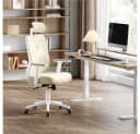 Yaheetech Ergonomischer Chefsessel mit Kopfstütze & Lendenwirbelstütze Bild 1
