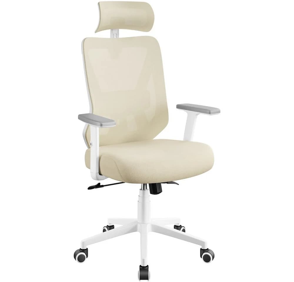 Yaheetech Ergonomischer Chefsessel mit Kopfstütze & Lendenwirbelstütze - Bild 2