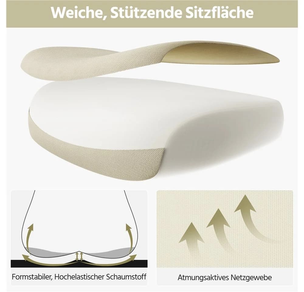 Yaheetech Ergonomischer Chefsessel mit Kopfstütze & Lendenwirbelstütze - Bild 5