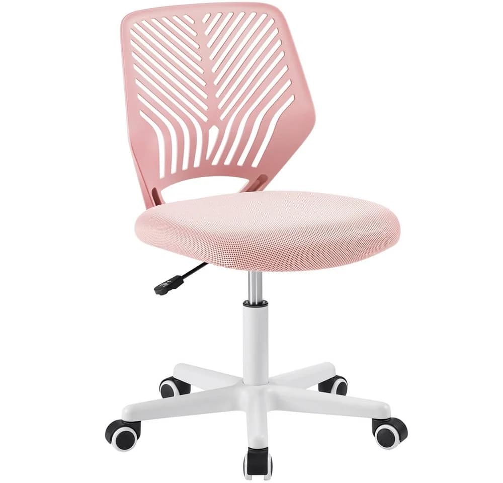 Yaheetech Bürostuhl Höhenverstellbar Rosa Netzbezug - Bild 2