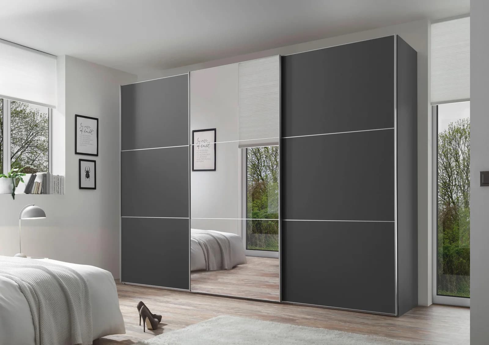 Schwebetürenschrank STAUD Includo Salbei