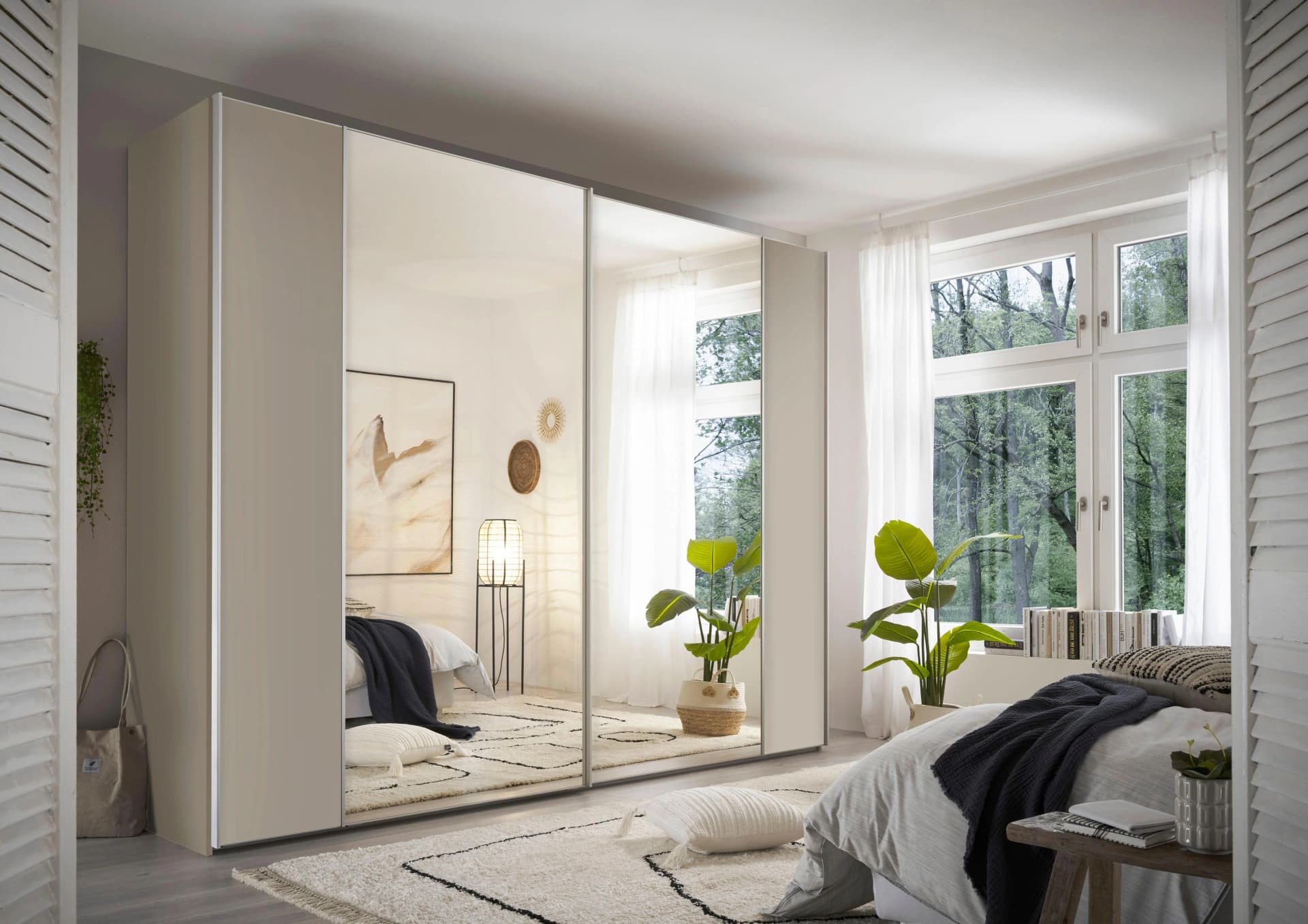 Schwebetürenschrank STAUD Sonett 120 Sand