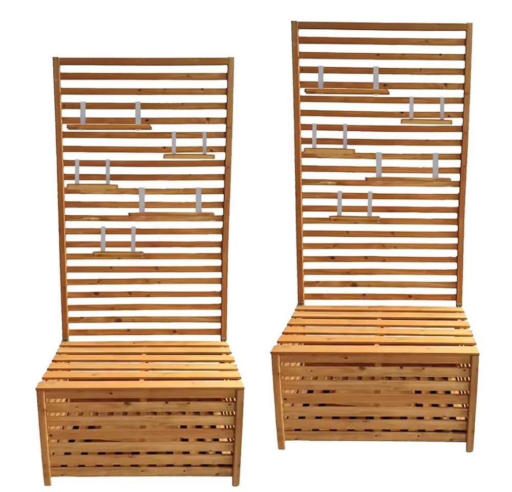 Divit Aufbewahrungsbox 2x Gartentruhe mit Regalen - Bild 2