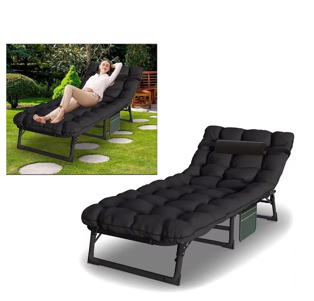 Divit Gartenliege Sonnenliege mit Auflage KL31